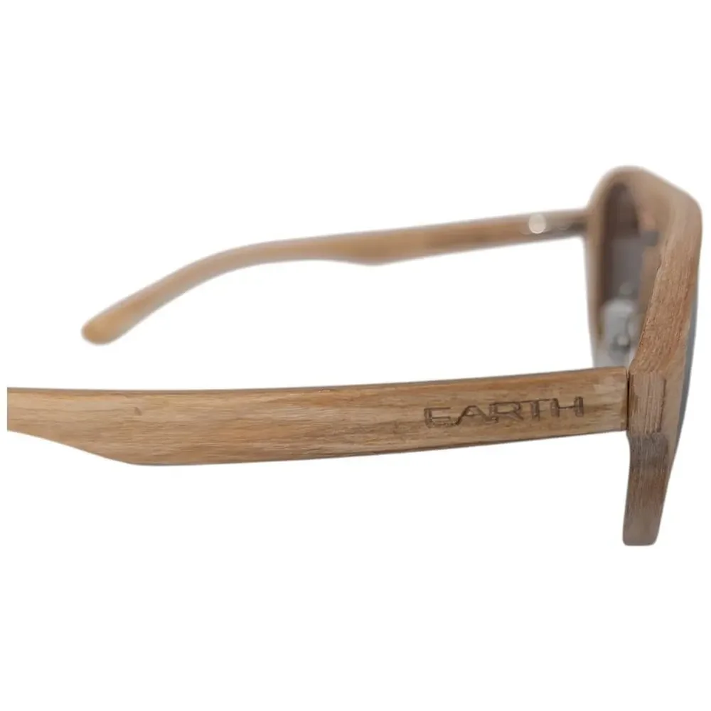 Earth Wood Cruz Sunglasses Light Brown Beige